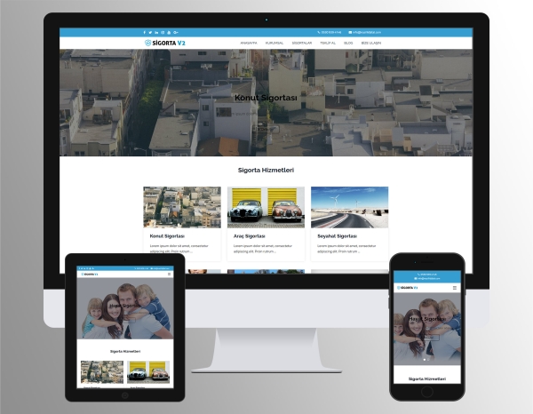 Sigorta Firması Web Sitesi Scripti (Admin Panelli)