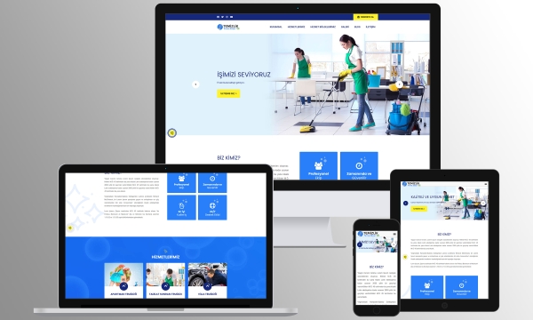 Temizlik Firması Web Sitesi Scripti