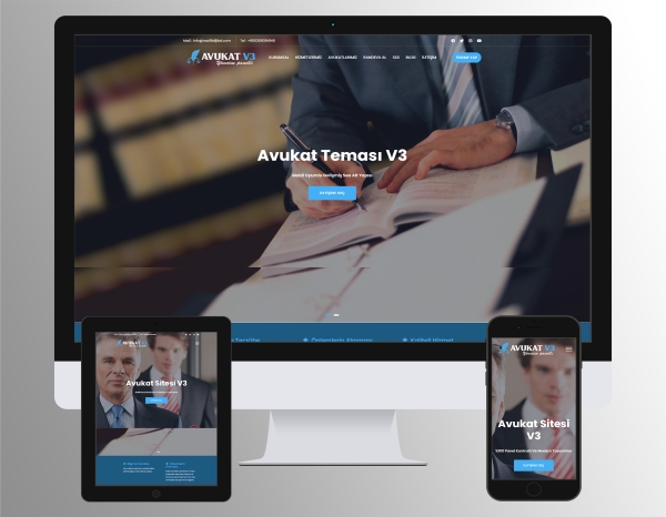 Avukat  Web Sitesi Scripti (Online Randevu & Ödeme Sistemli)