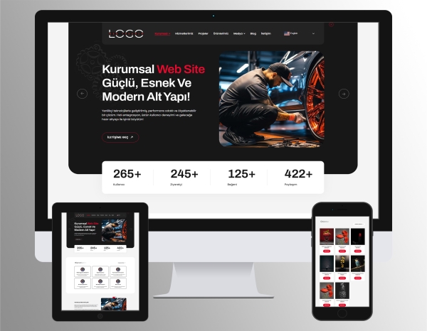 Kurumsal V1 Firma Web Sitesi Scripti (Her Sektöre Uygun)