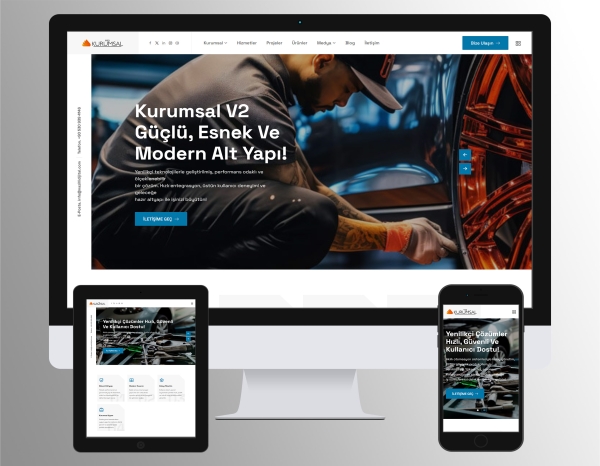 Kurumsal V2 Firma Web Sitesi Scripti (Gelişmiş İçerik)