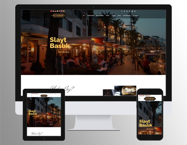 Restaurant | Cafe | Bar Web Sitesi Scripti (Rezervasyon Sistemli)